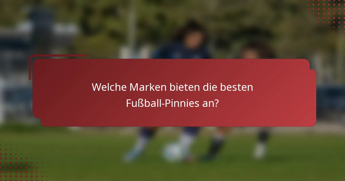 Welche Marken bieten die besten Fußball-Pinnies an?